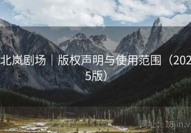 北岚剧场｜版权声明与使用范围（2025版）