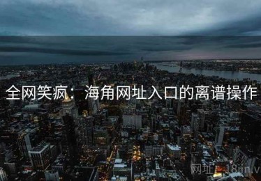 全网笑疯：海角网址入口的离谱操作