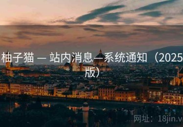 柚子猫 — 站内消息—系统通知（2025版）